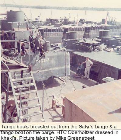 Tango's  breasted out from our Barge 